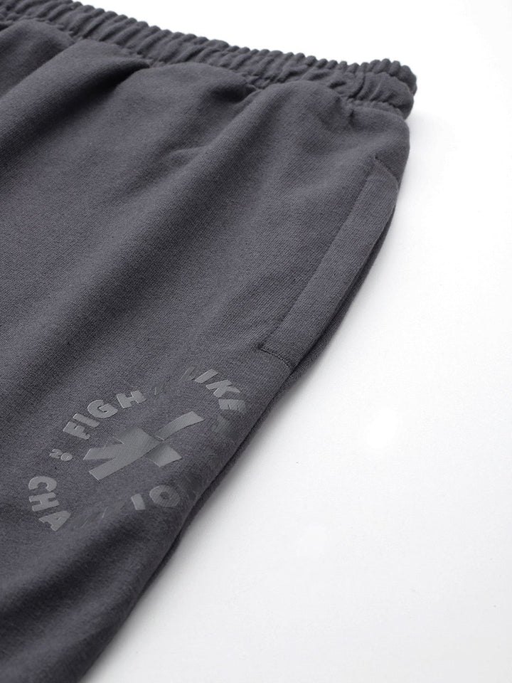 HRX by Hrithik Roshan Men Brand Logo Detail Mid-Rise Regular Fit Training Joggers