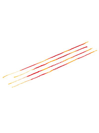 NVR Unisex Set of 4 Pearls Traditional Red Thread Rakhi With Roli Chawal