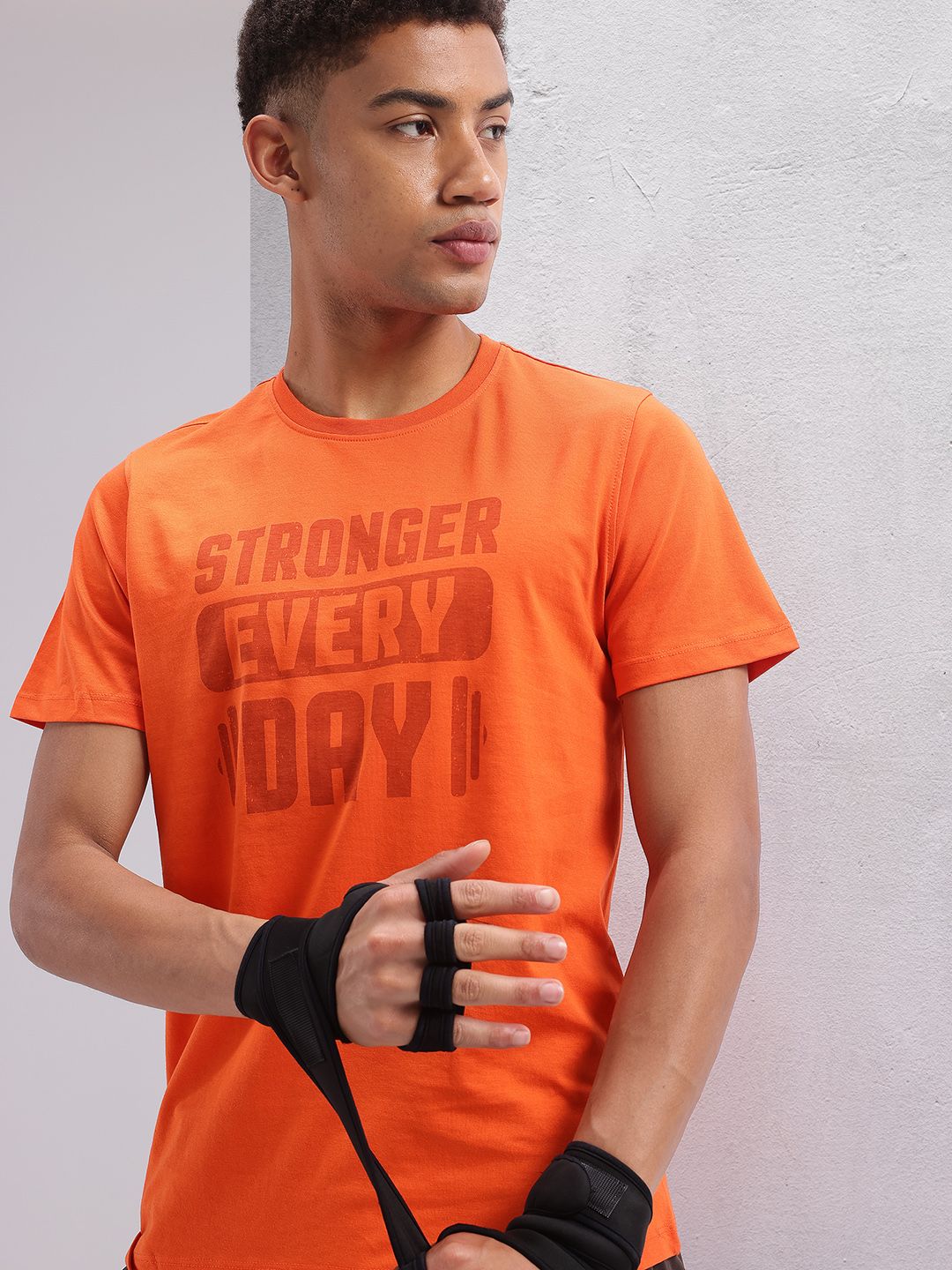 HRX by Hrithik Roshan Men Typography Printed Training T-shirt