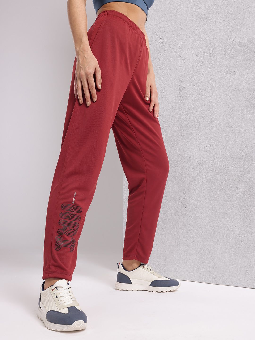 HRX by Hrithik Roshan Women Brand Logo Printed Rapid-Dry Running Track Pants