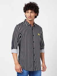 SPYKAR Men Slim Fit Striped Casual Shirt