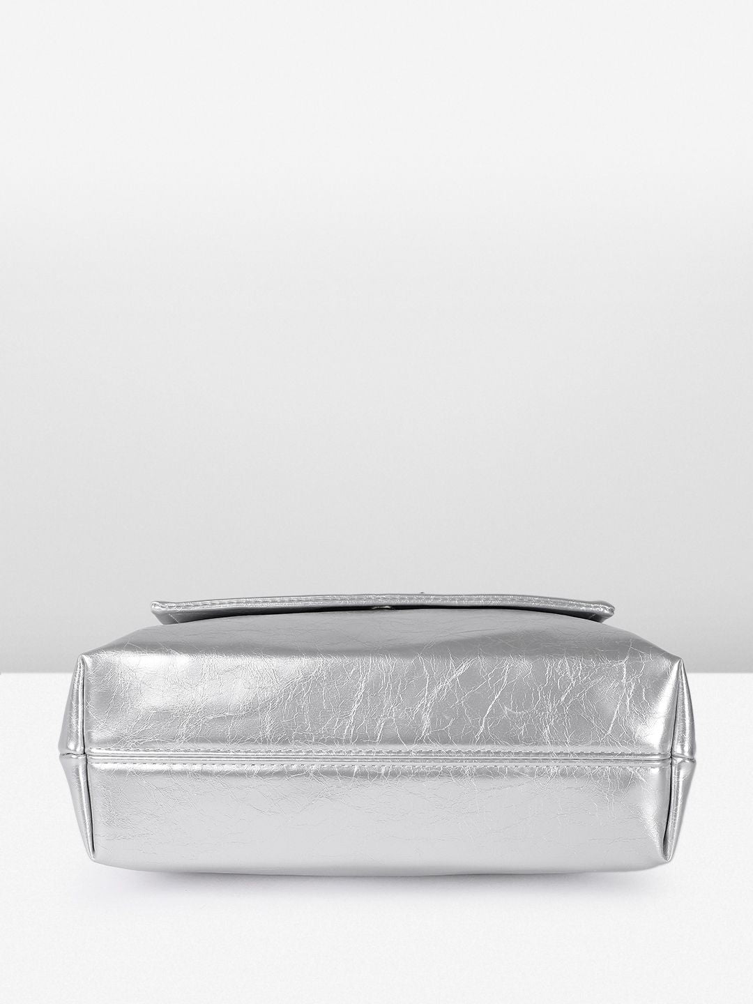 DressBerry Textured Structured Shoulder Bag