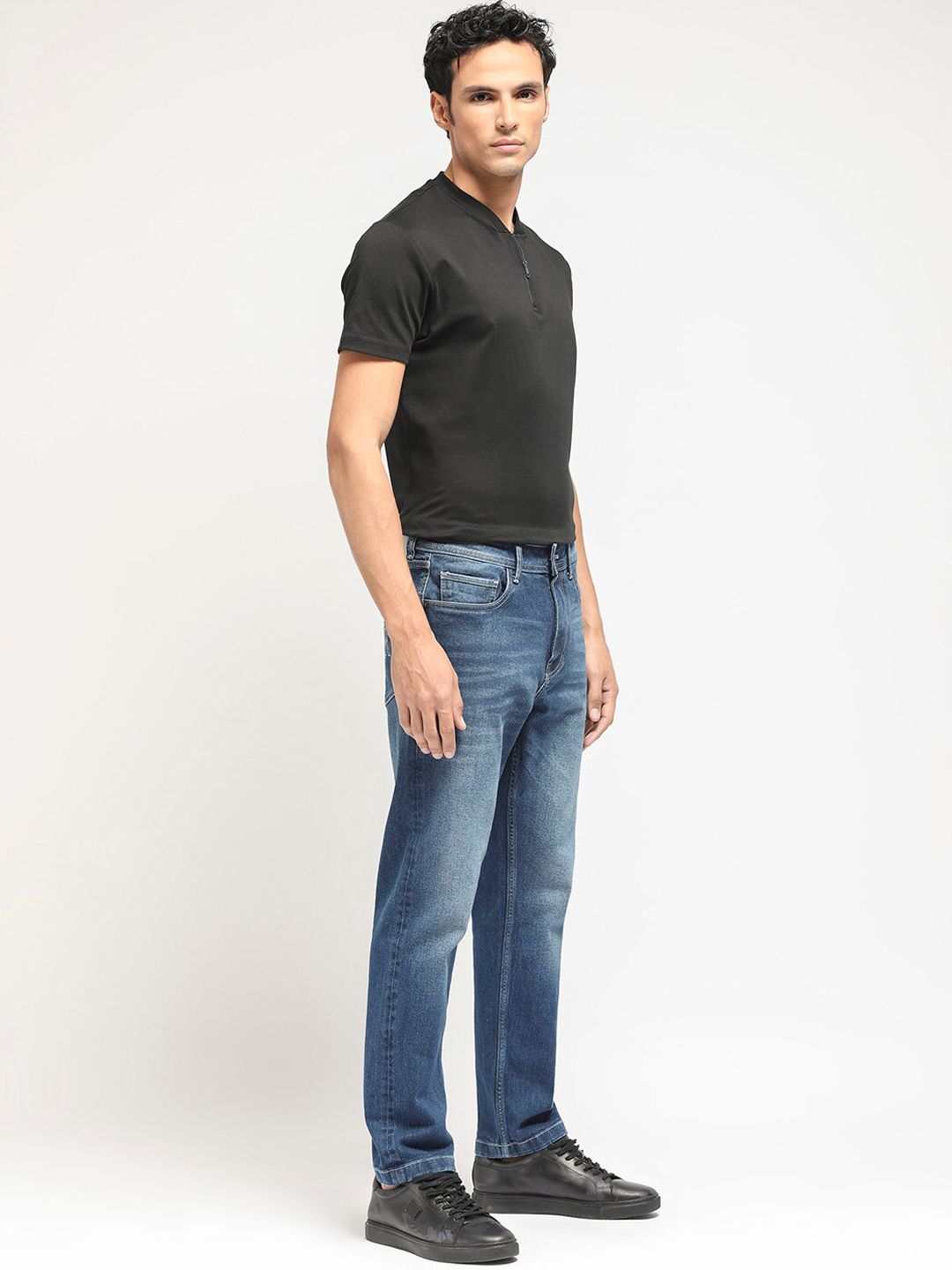 RARE RABBIT Men Polin Regular Fit Cotton Jeans