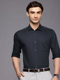 Raymond Slim Fit Geometric Printed Pure Cotton Formal Shirt