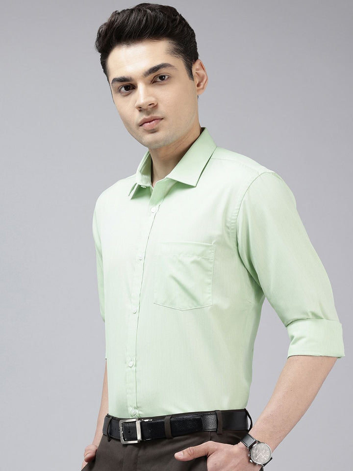 Park Avenue Slim Fit Textured Formal Shirt