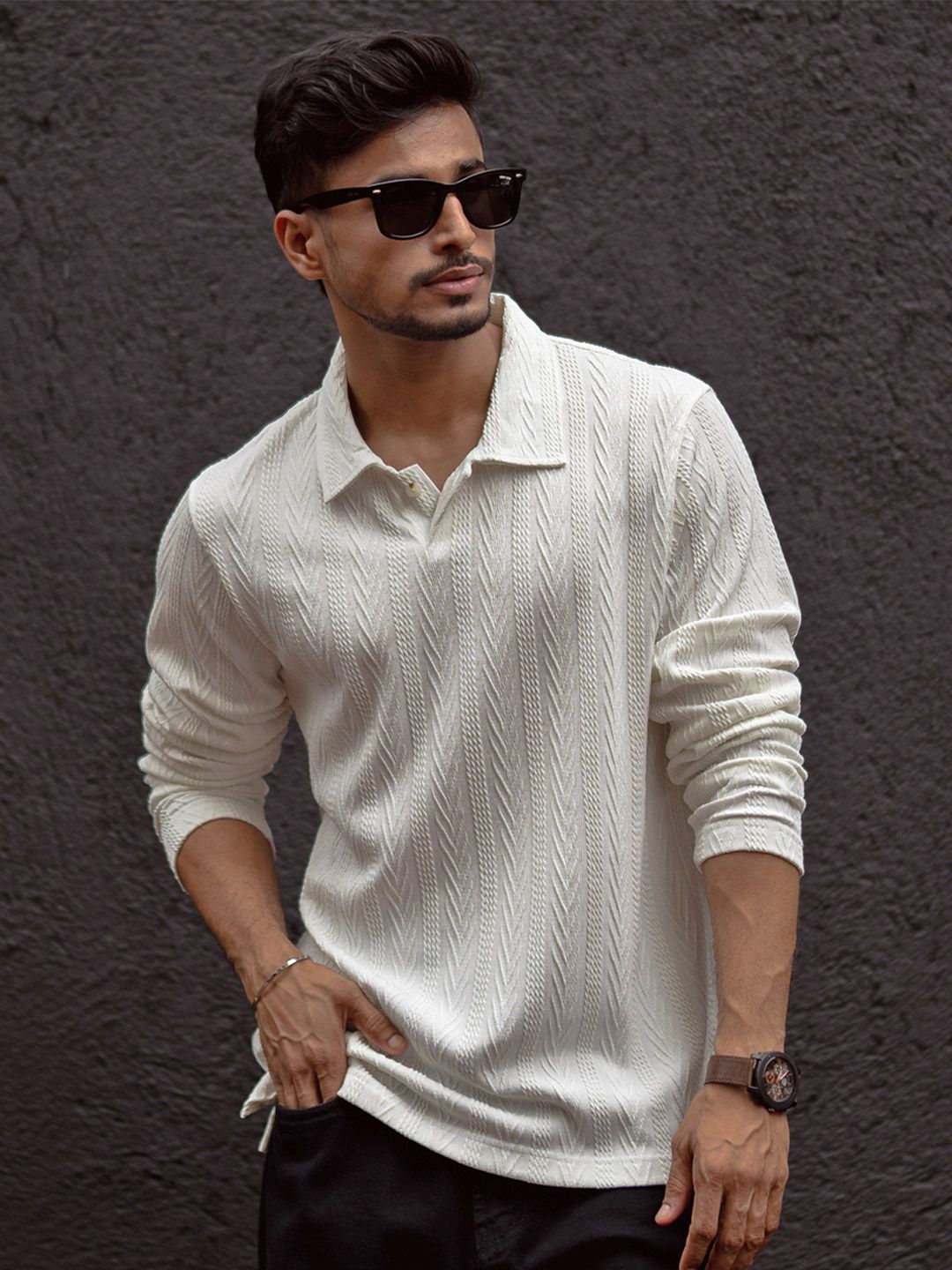 Powerlook Men Polo Collar T-shirt