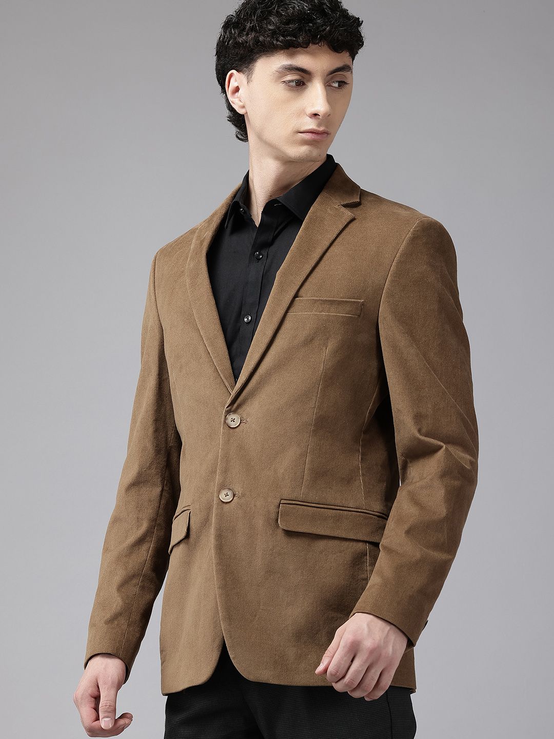 Park Avenue Textured Slim Fit Blazer
