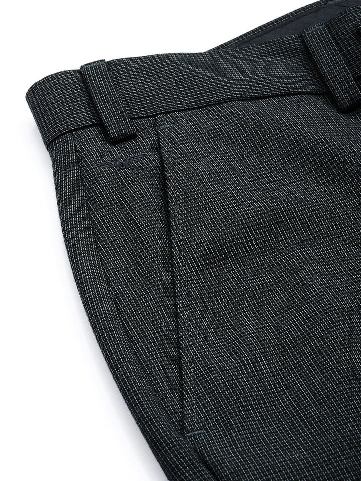 Park Avenue Men Textured Formal Trousers