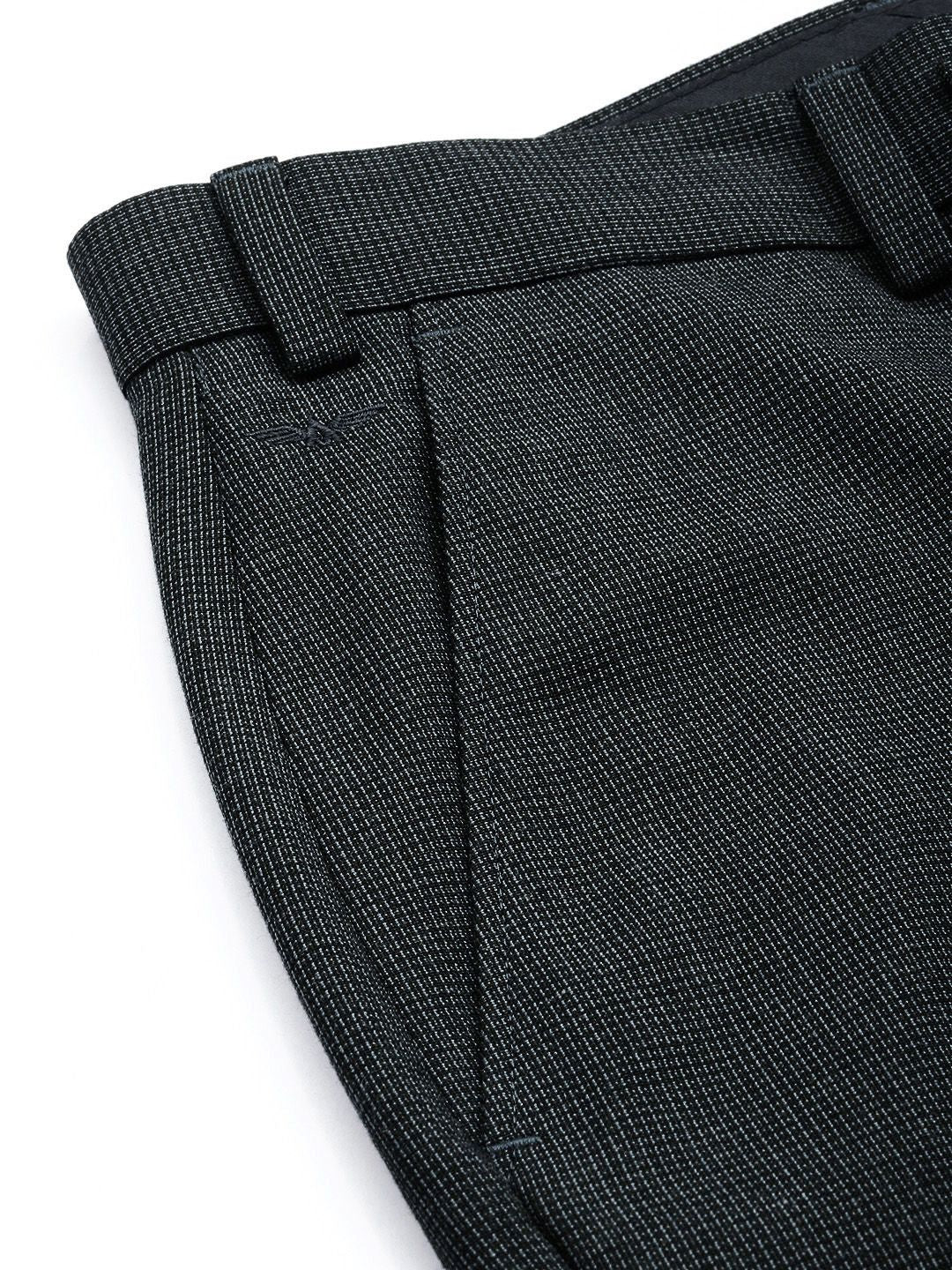 Park Avenue Men Textured Formal Trousers