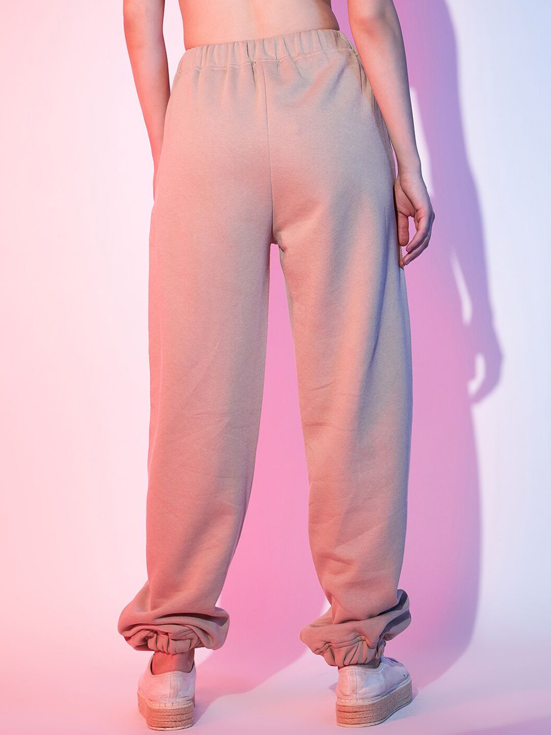 STREET 9 Women Beige Loose Fit Joggers