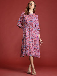 all about you Floral Print Fit & Flare Midi Dress