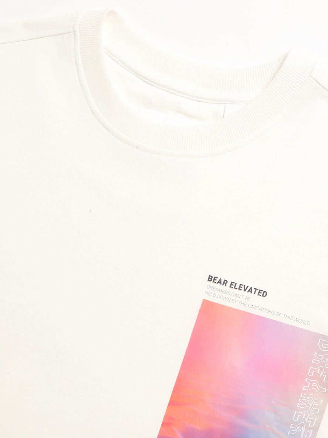 THE BEAR HOUSE Men Graphic Print Loose Fit Cotton T-Shirt