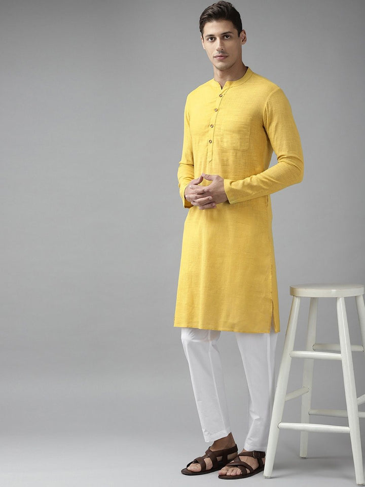 See Designs Men Yellow Kurta