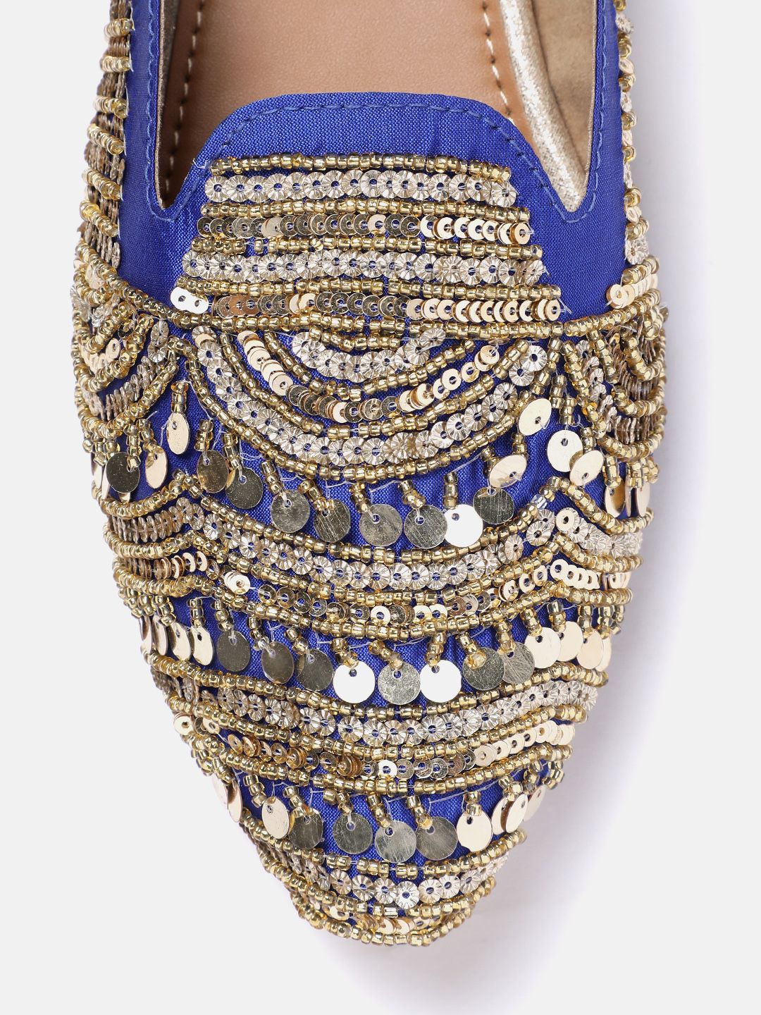 House of Pataudi Women Embellished Ethnic Mules Flats