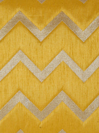 HOSTA HOMES Yellow & Gold-Toned Set of 5 Geometric Square Cushion Covers