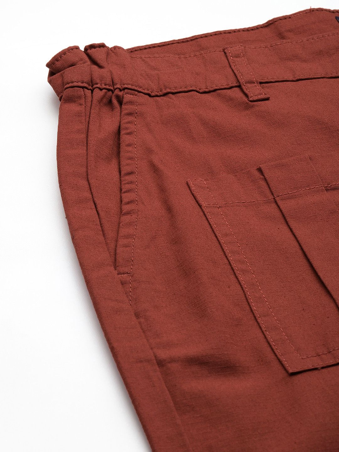 The Indian Garage Co Men Relaxed Fit Pure Cotton Chinos Trousers