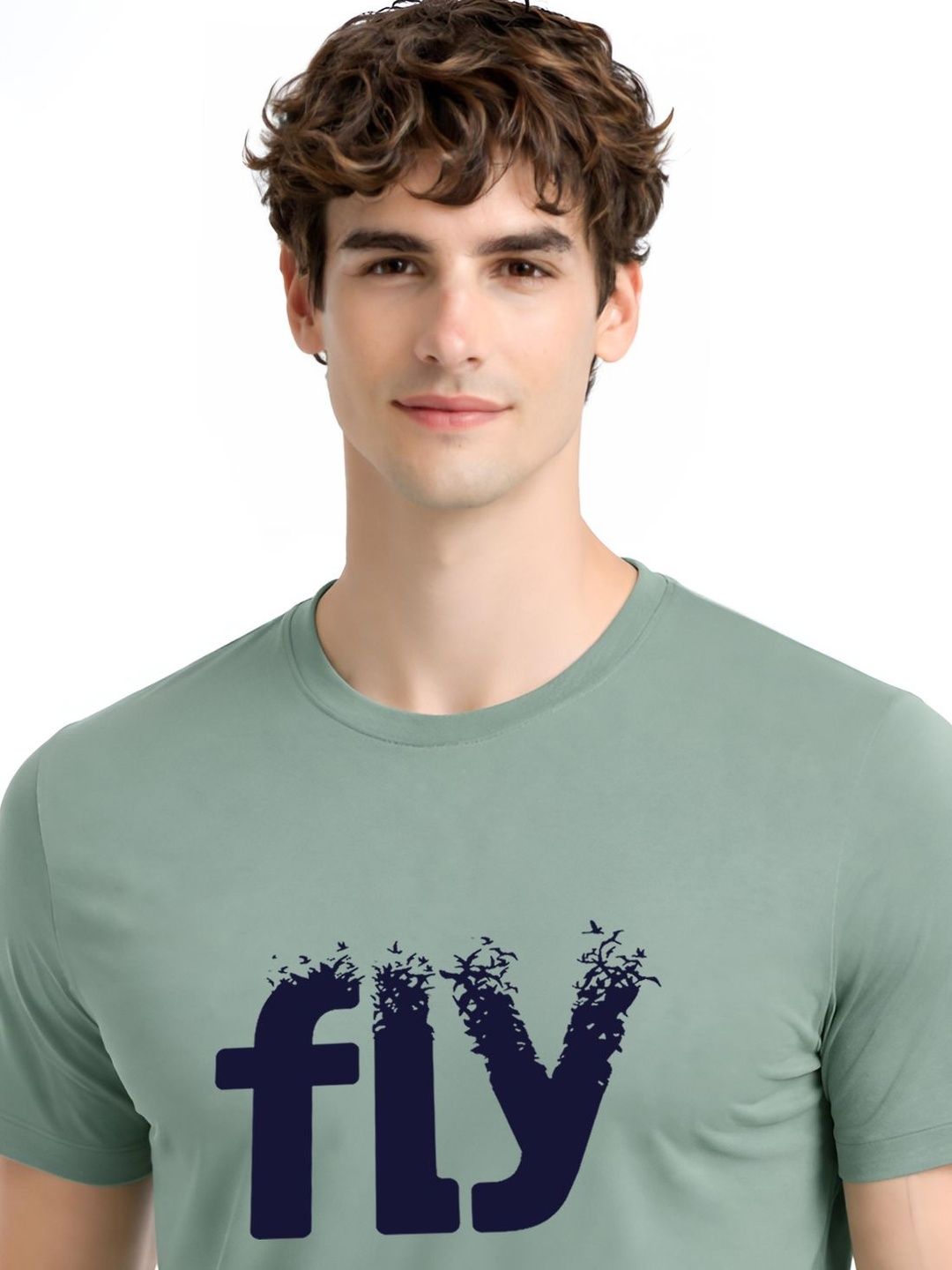 ADRO Men Typography Printed T-shirt