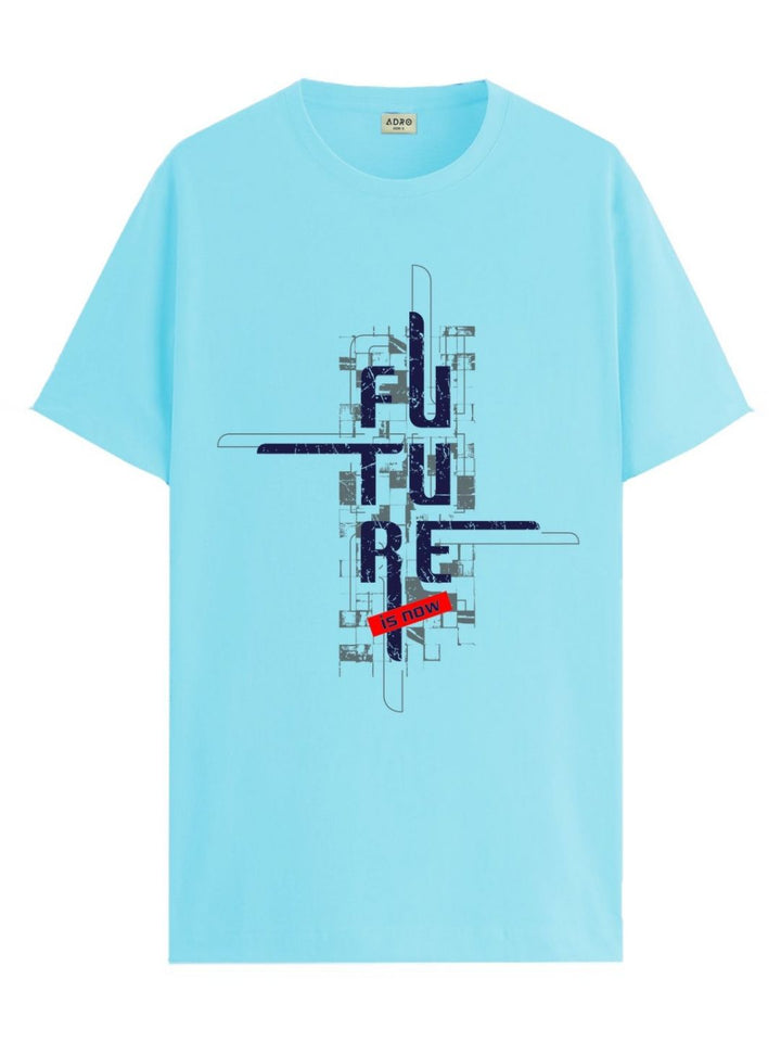 ADRO Men Graphic Printed Round Neck Cotton T-shirt
