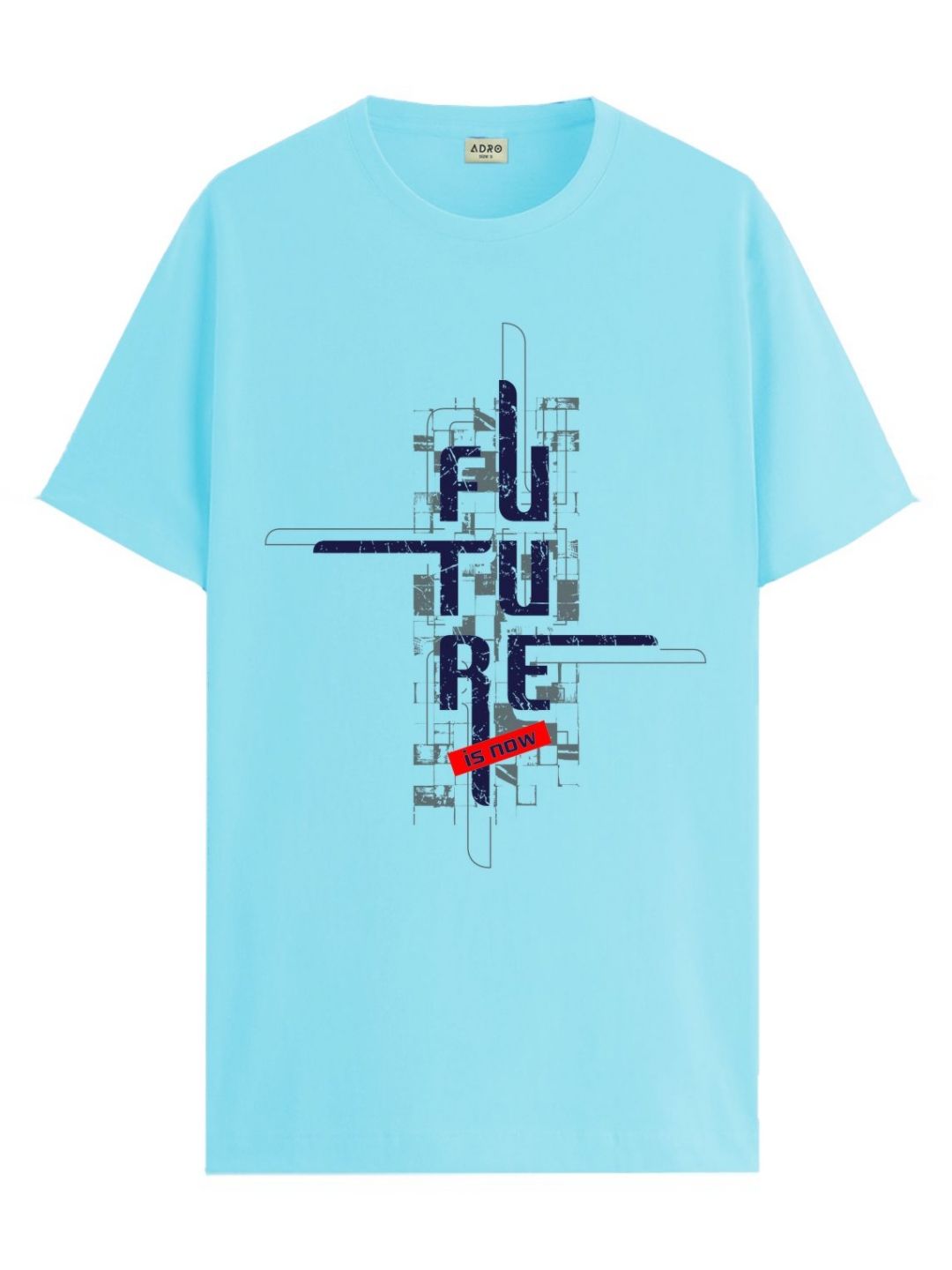 ADRO Men Graphic Printed Round Neck Cotton T-shirt