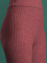 DressBerry Women Ribbed Acrylic Winter Co-Ords