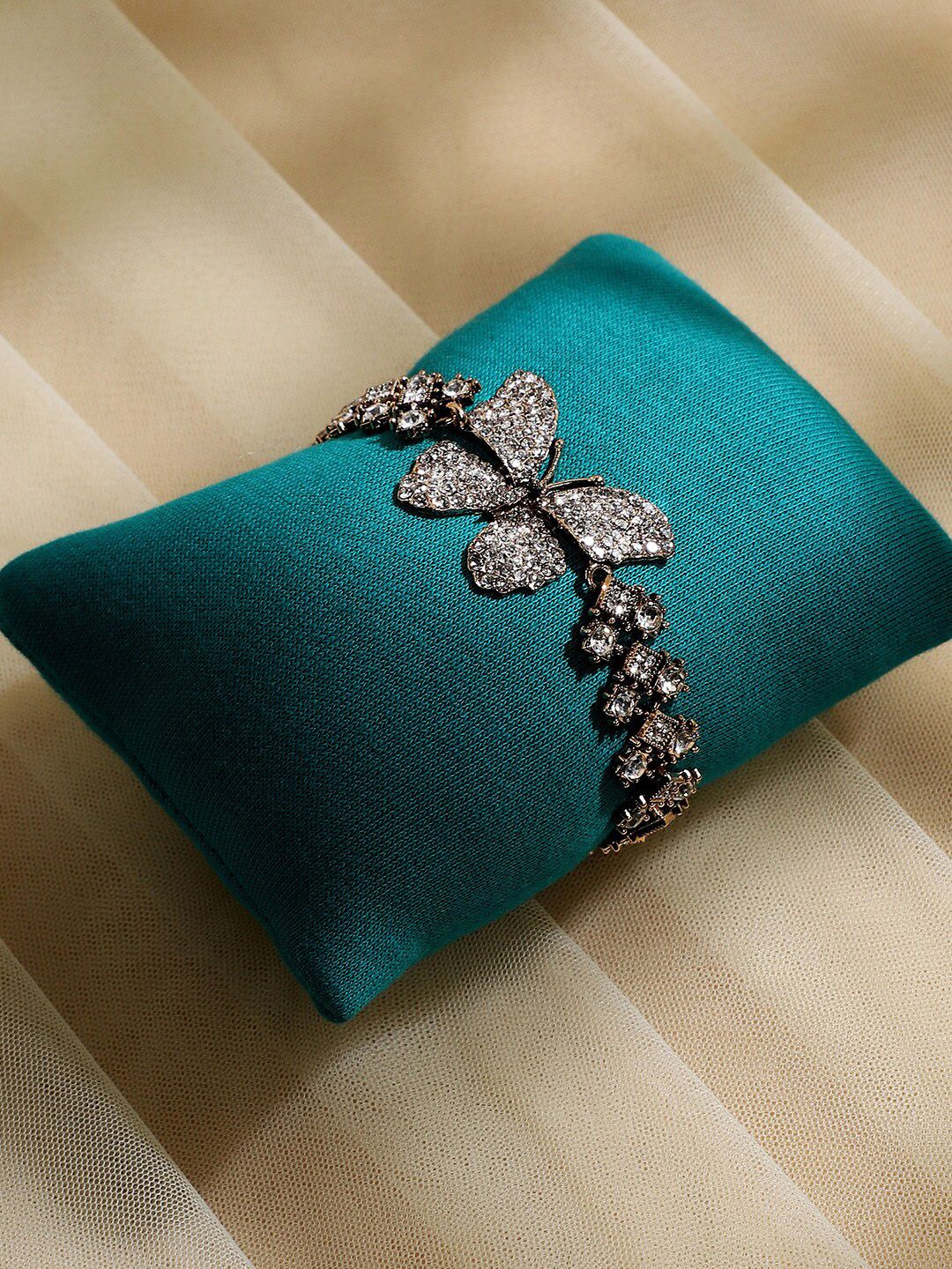 Gelang pesona kristal bersalut emas SOHI