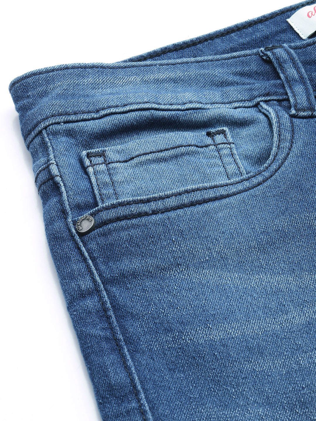 all about you Women Flared High-Rise Light Fade Stretchable Jeans