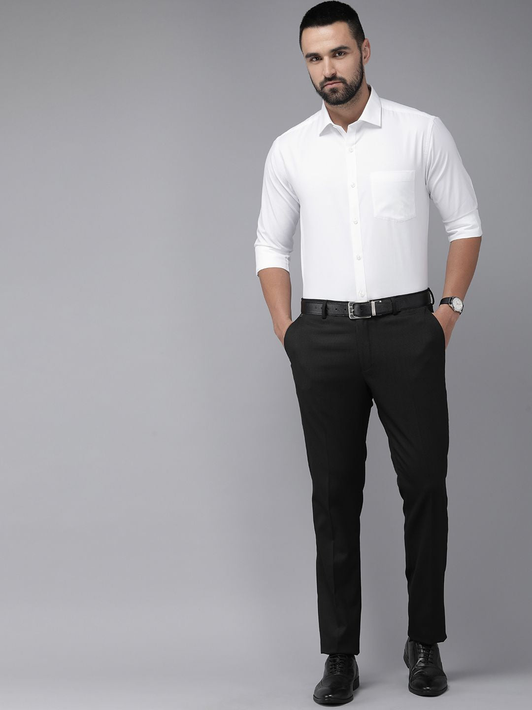Baju Formal Bertekstur Slim Fit Rekaan Sendiri Park Avenue