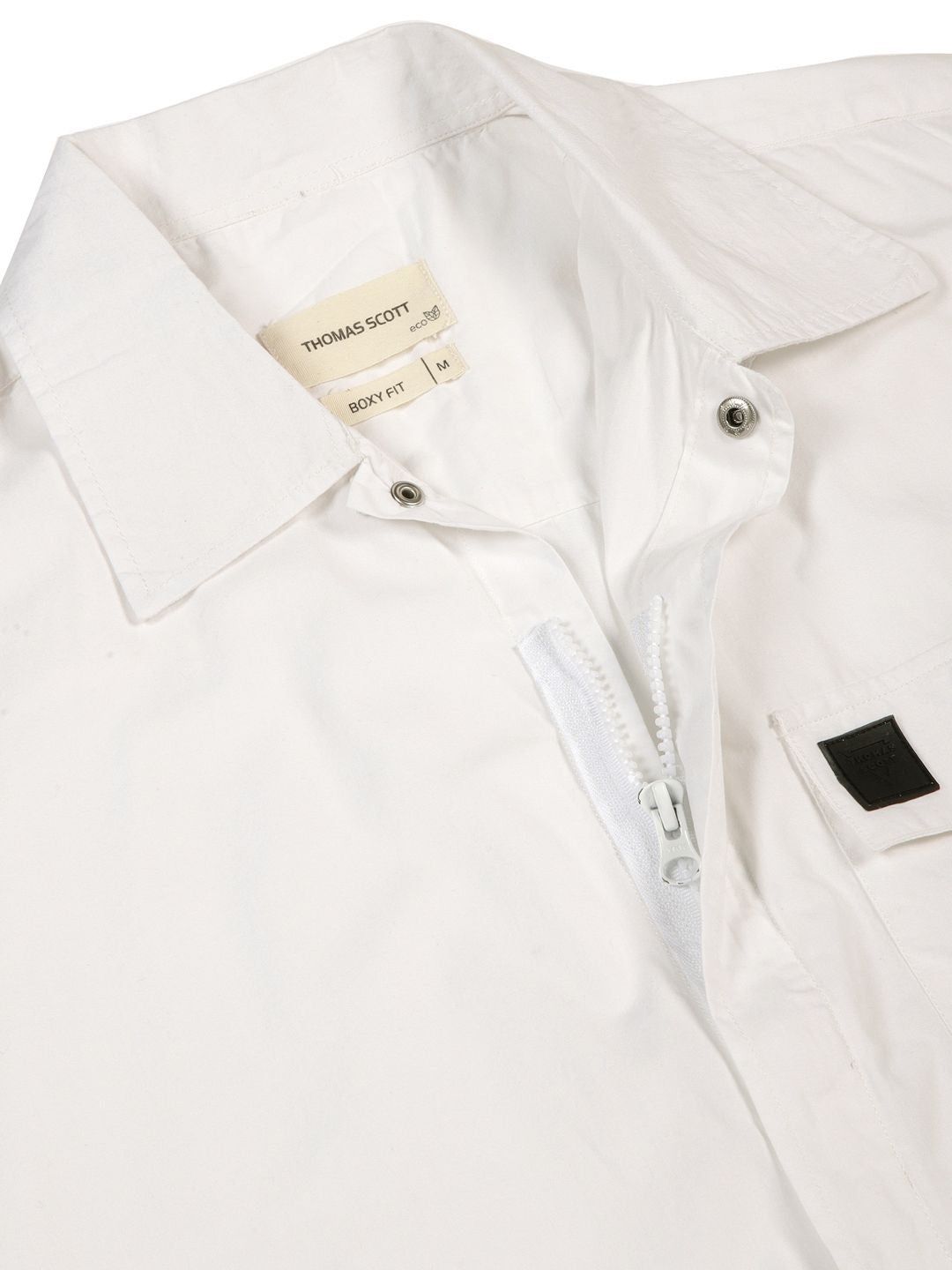 Thomas Scott Men Premium Boxy Pure Cotton Casual Shirt