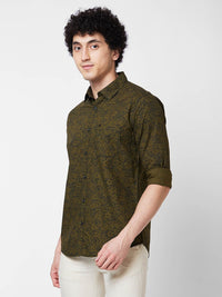 SPYKAR Floral Printed Cotton Casual Shirt