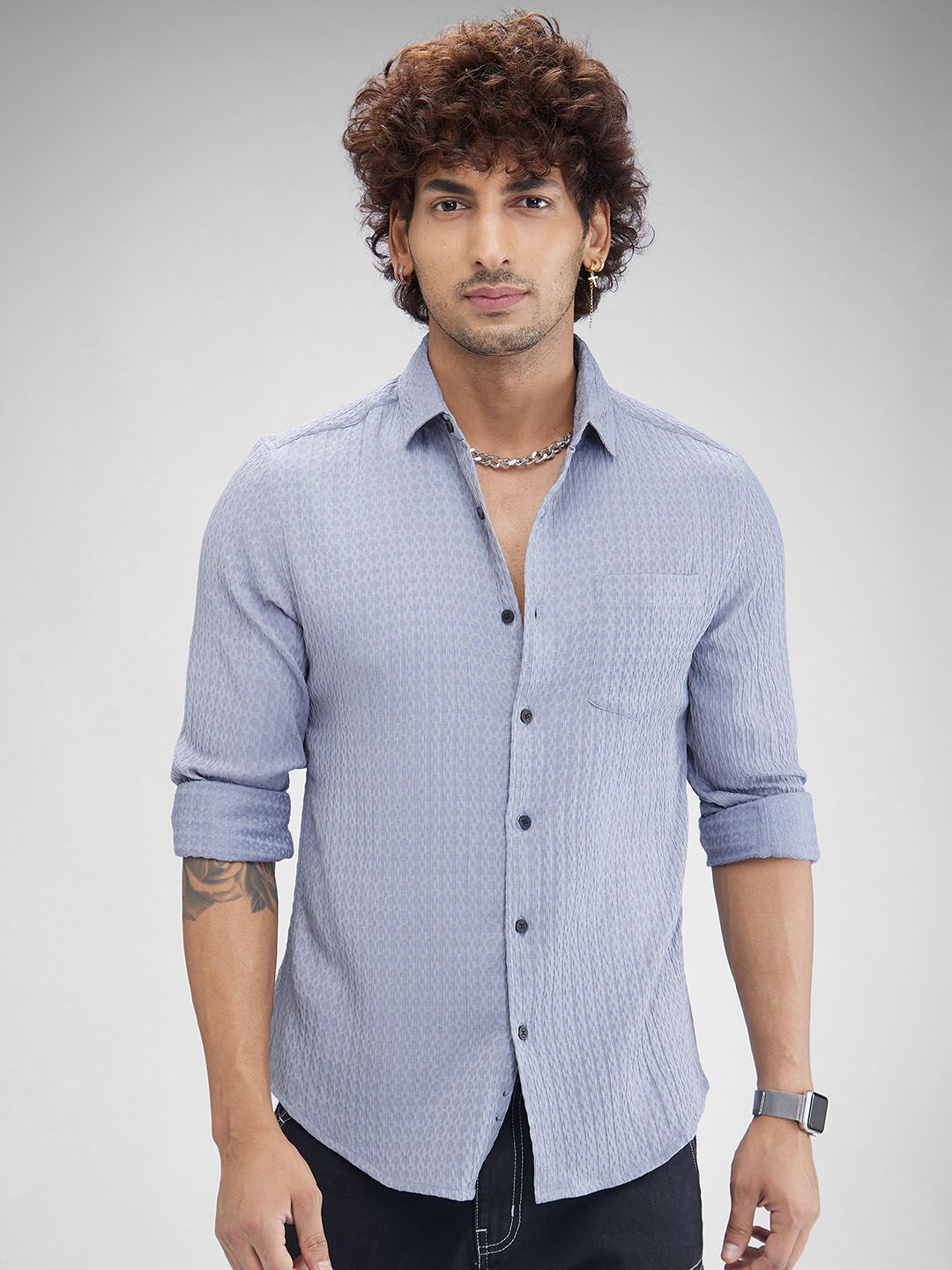 VASTRADO Men Contour Patterned Shirt