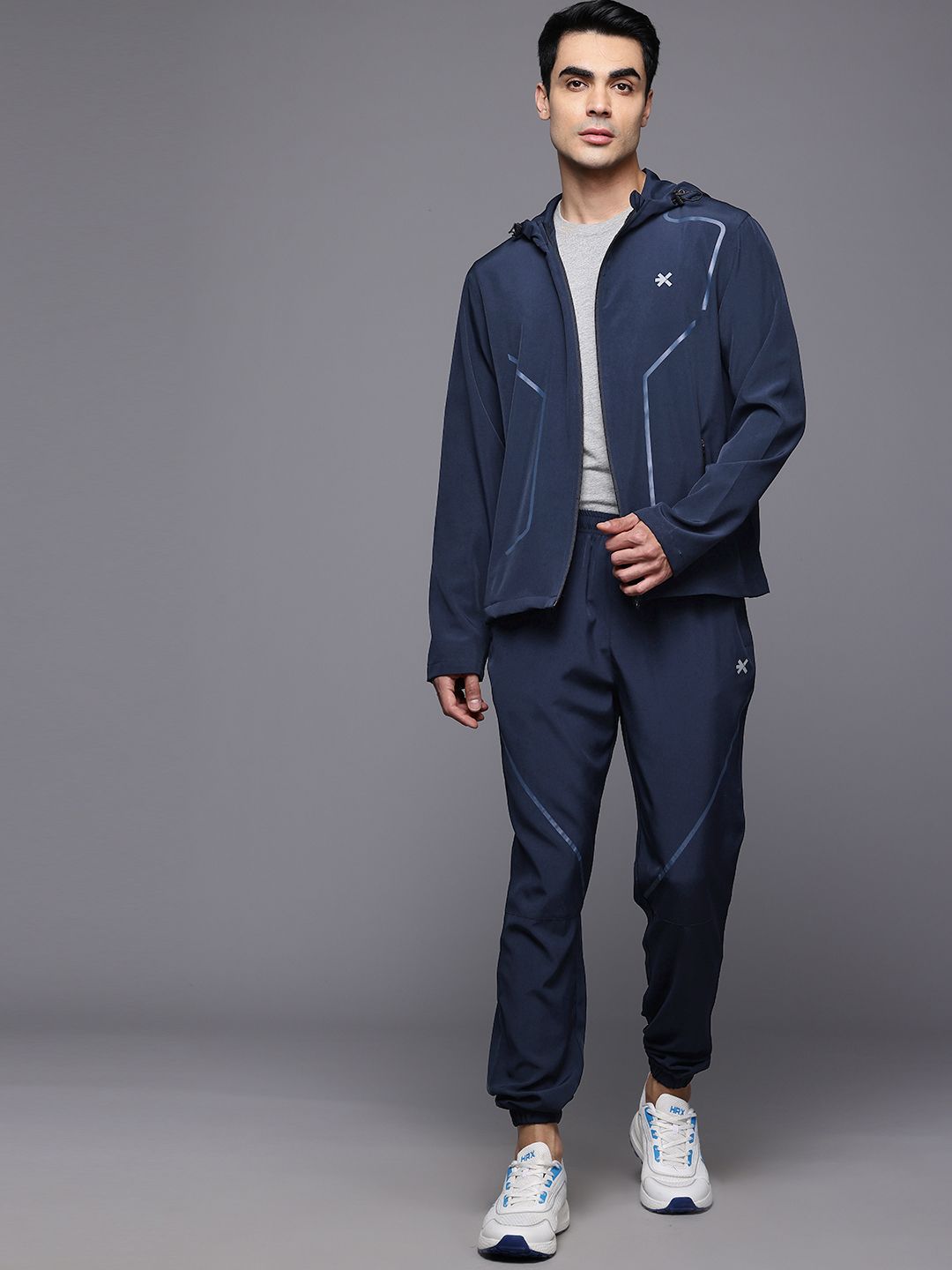 HRX by Hrithik Roshan Rapid-Dry Hooded Training Track suits