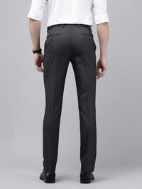 Park Avenue Men Checked Slim Fit Formal Trousers