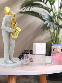 Cortina Sandstone Golden Musical Instruement Statue for Home Decor