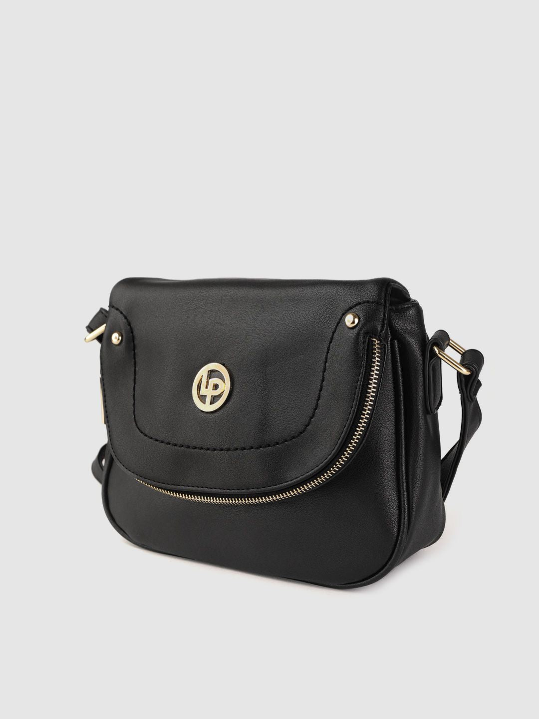 Lino Perros Women Black Solid Sling Bag