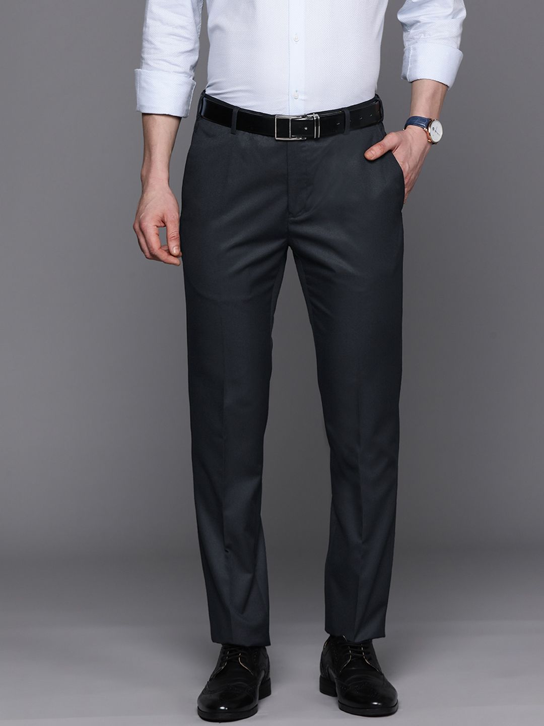 Raymond Men Slim Fit Formal Trousers