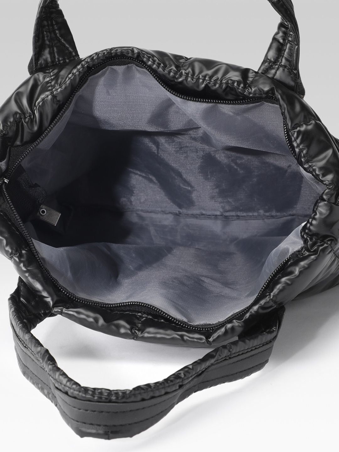 DressBerry Structured Shoulder Bag with Quilted Detail