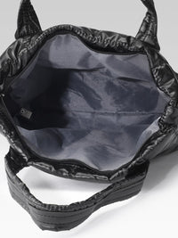DressBerry Structured Shoulder Bag with Quilted Detail
