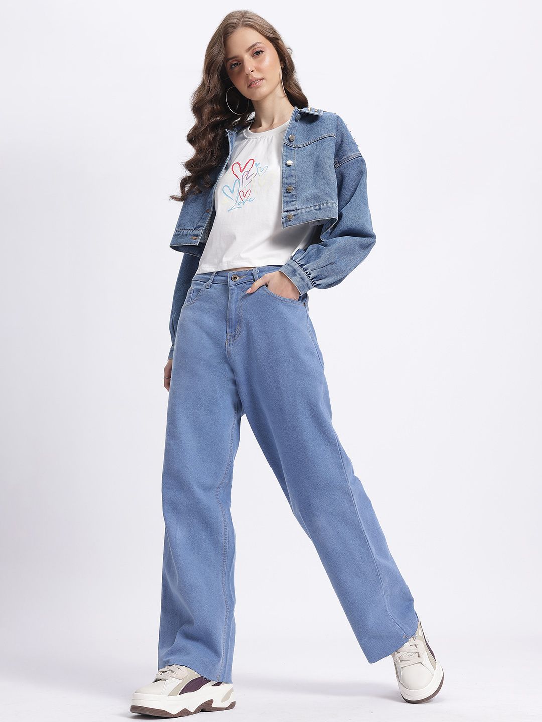 DressBerry Women Urban Vibes Straight Fit Jeans