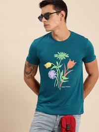 Being Human Floral Printed Pure Cotton T-shirt