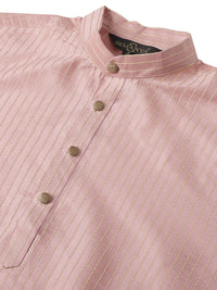 SOJANYA Lelaki Tenunan Design Jacquard Straight Kurta