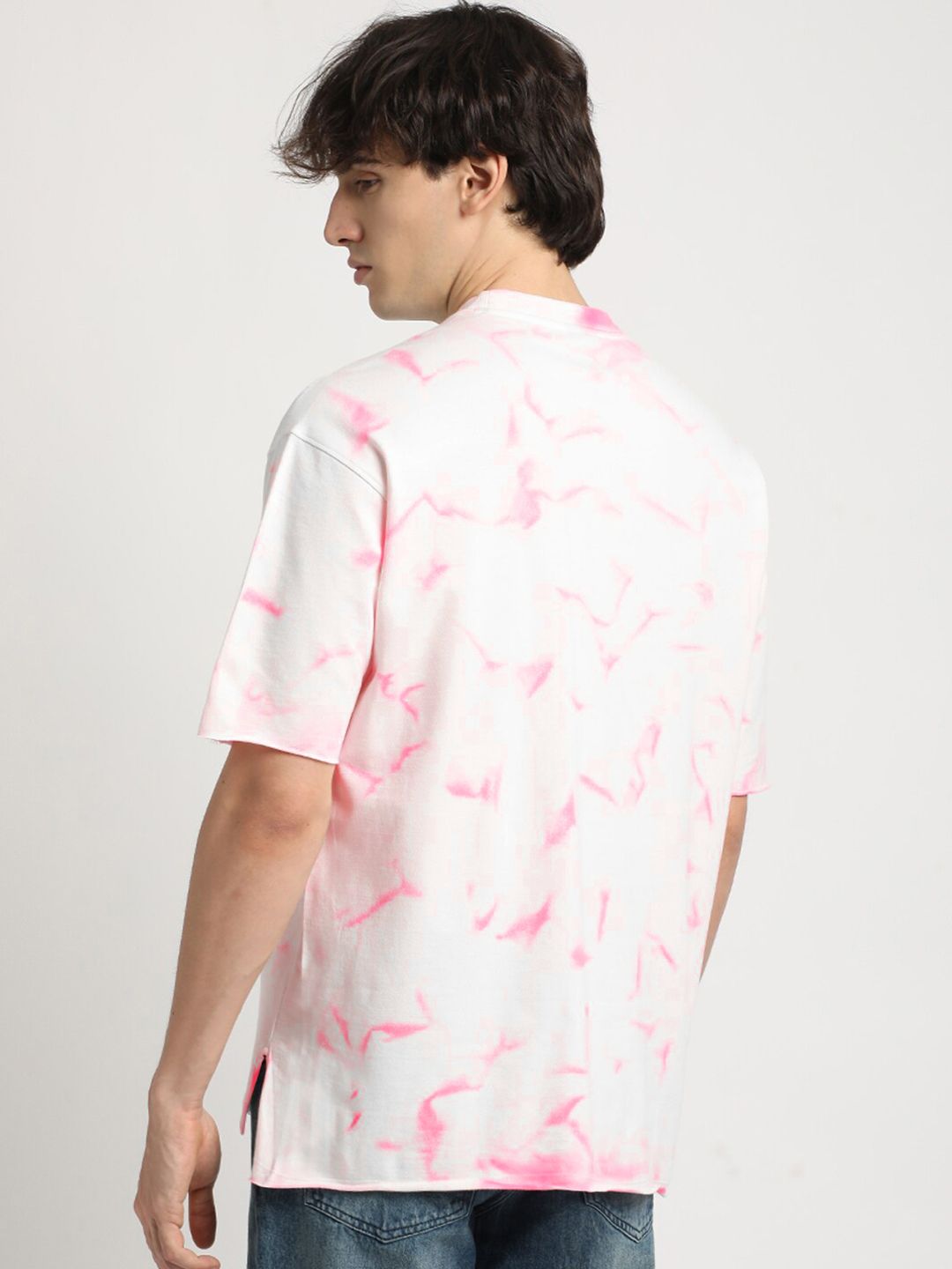 THE BEAR HOUSE Tie & Dye Pure Cotton Oversized T-shirt