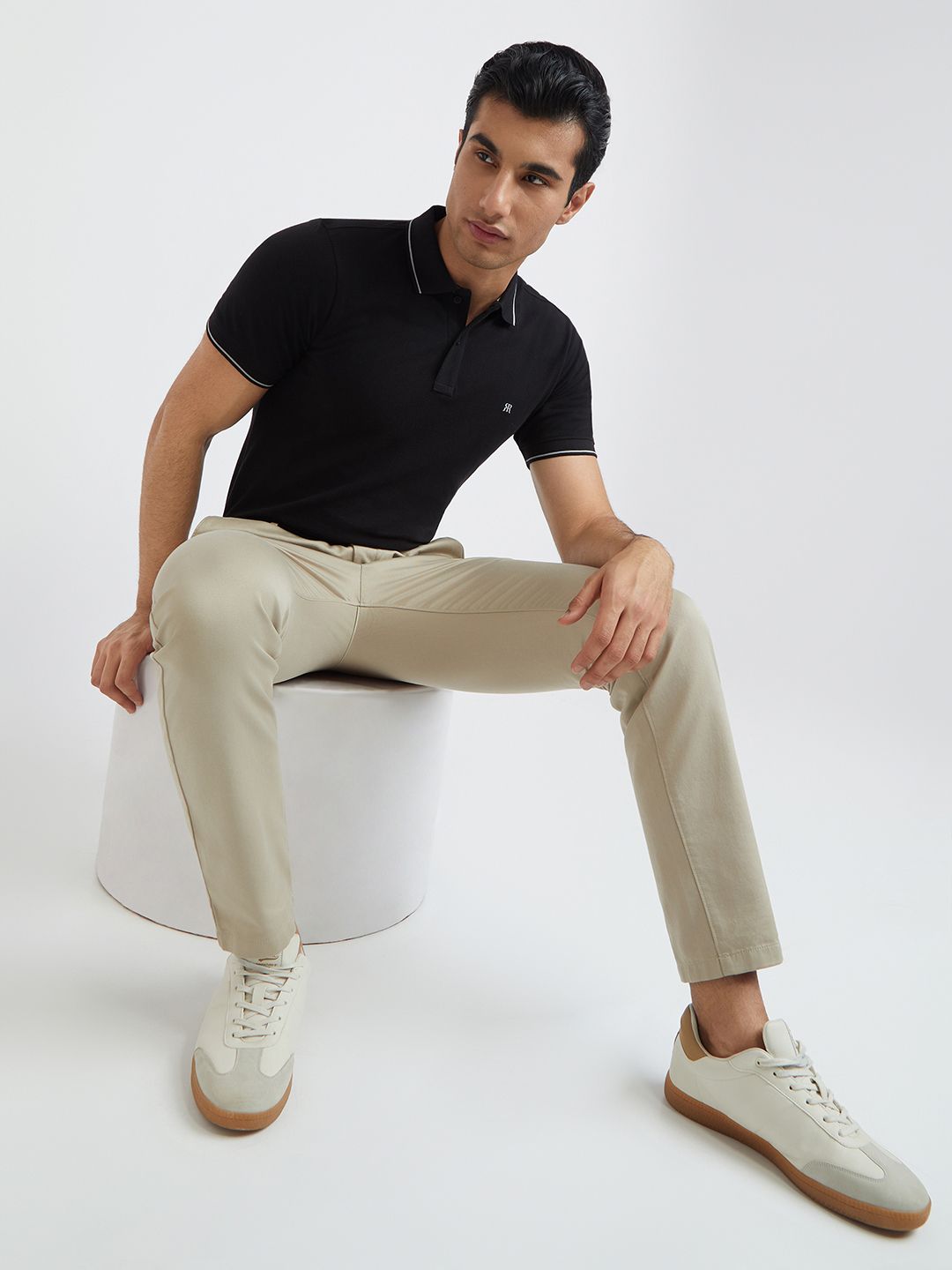 Raymond Pure Cotton Modern Fit Polo Collar T-shirt