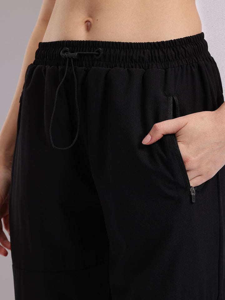 HRX by Hrithik Roshan Women Mid-Rise Regular Fit Running  Joggers with Toggle Hem