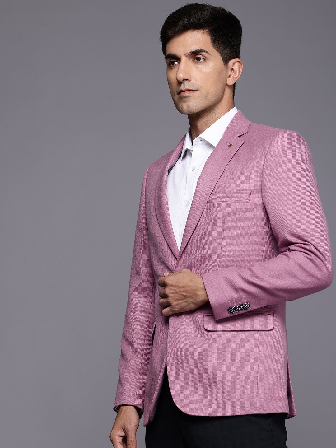Raymond Notched Lapel Single-Breasted Formal Blazers