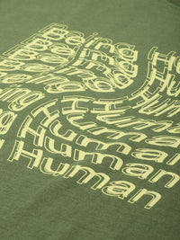 Being Human Brand Logo Printed Pure Cotton T-shirt