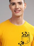ADRO Men Typography Printed Pockets T-shirt
