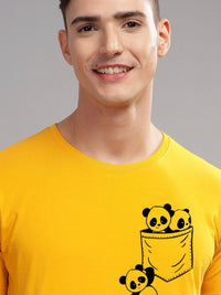 ADRO Men Typography Printed Pockets T-shirt