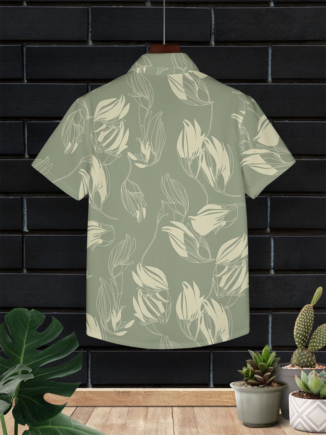 HELLCAT Boys Cotton Floral Opaque Printed Casual Shirt