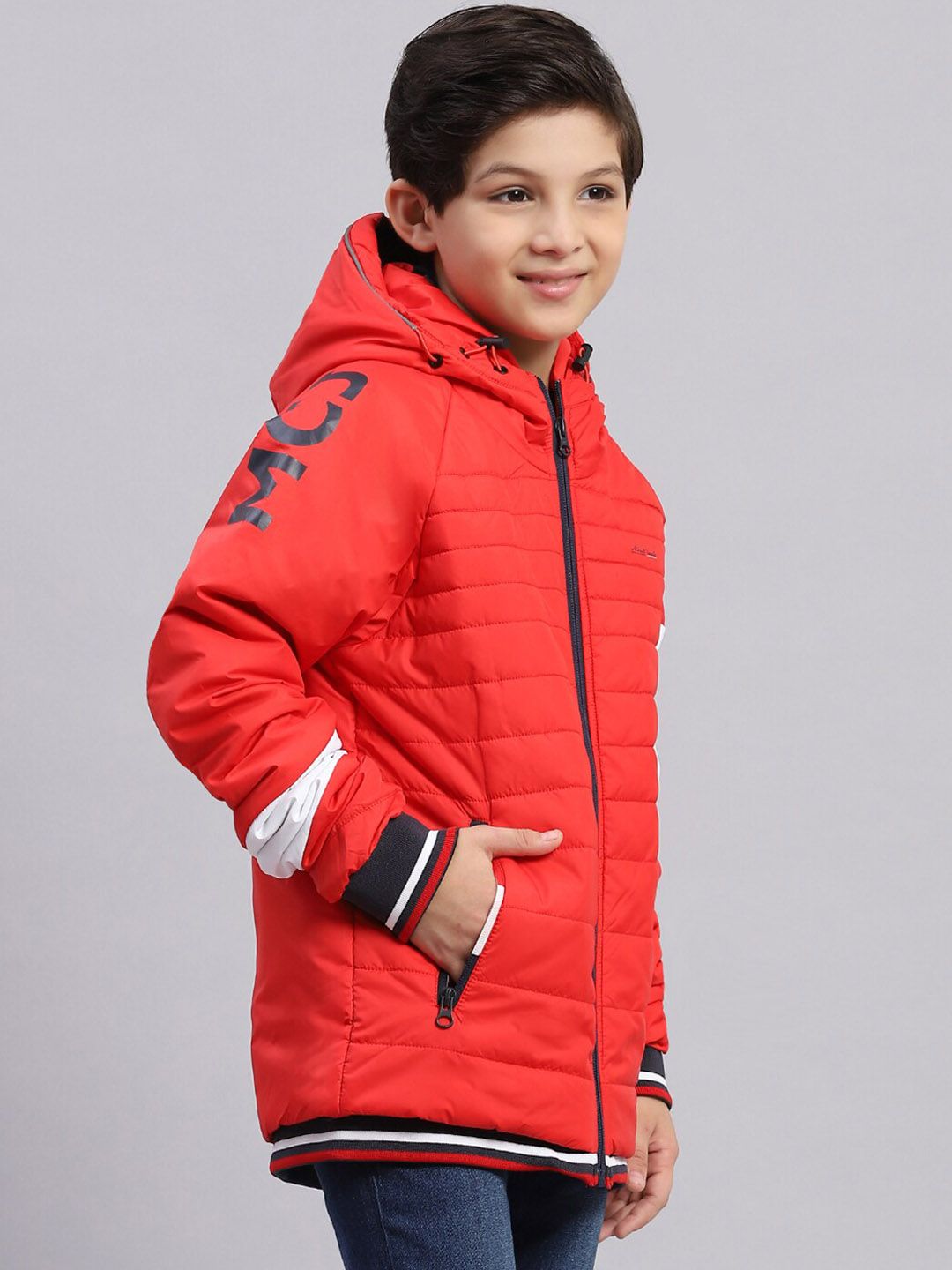 Monte Carlo Boys Colourblocked Lightweight Padded Jacket