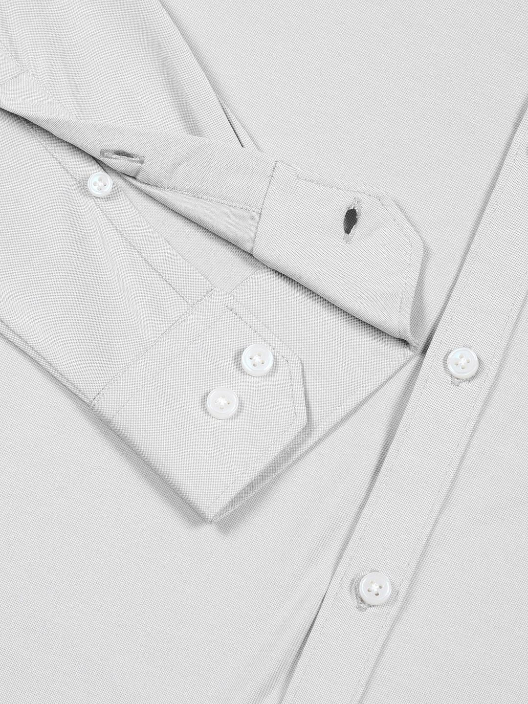 Thomas Scott Men Classic Slim Fit Spread Collar Solid Cotton Knitted Shirt